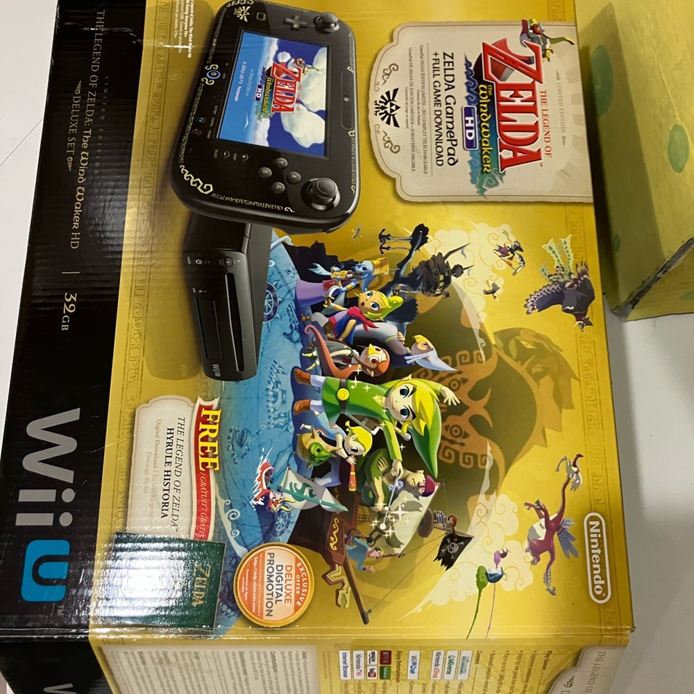 Nintendo Wii U Zelda Edition - Black and Gold